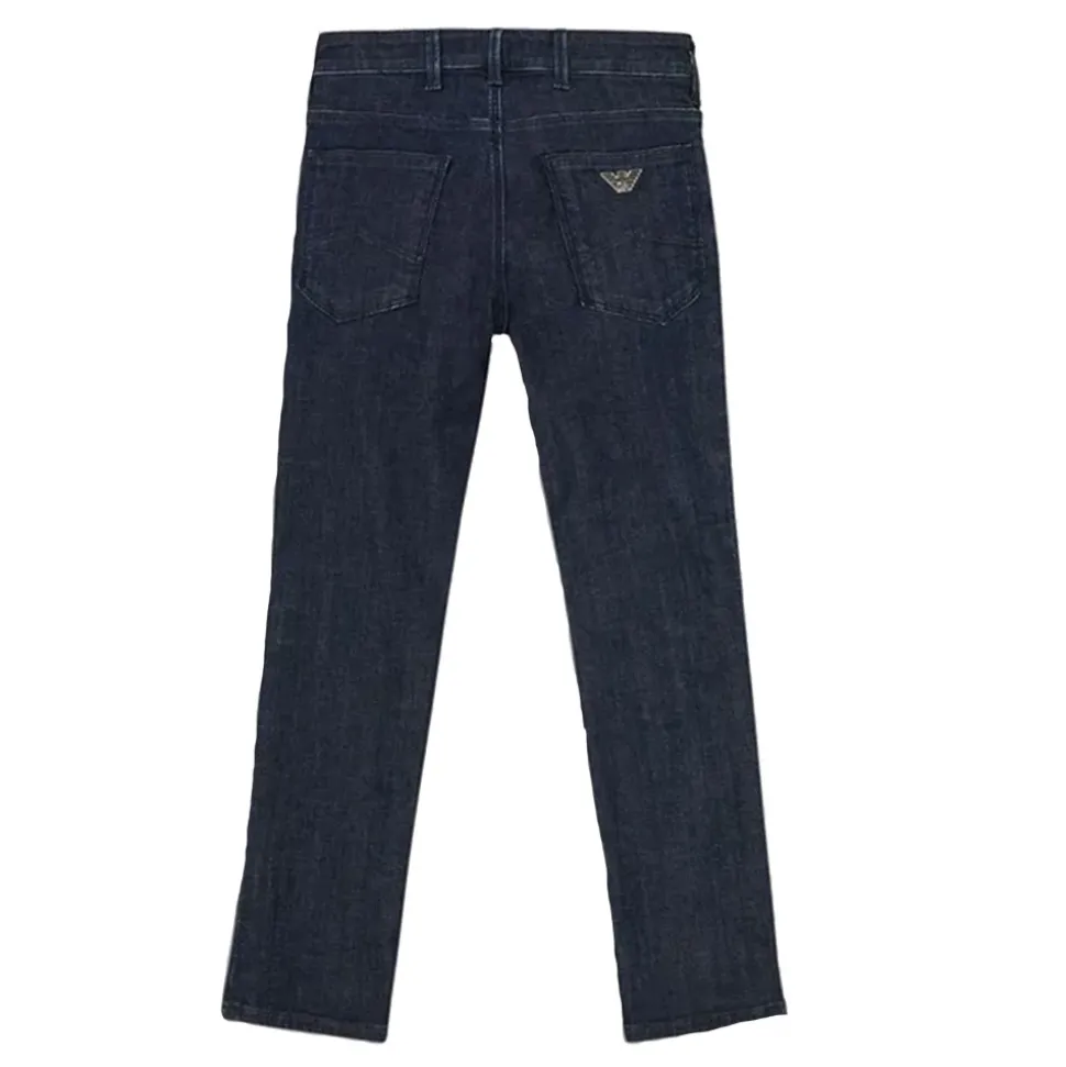 Denim Logo Jeans 5-Poches Fermeture Éclair