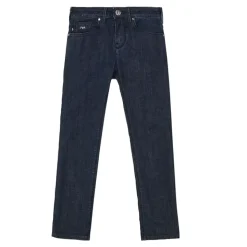 Denim Logo Jeans 5-Poches Fermeture Éclair