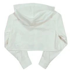 Enfant Chemise Courte de Couleur Beurre avec Capuche