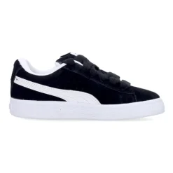 Enfant Daim Chaussure Basse Noir/Blanc