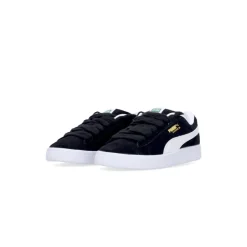 Enfant Daim Chaussure Basse Noir/Blanc