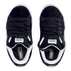 Enfant Daim Chaussure Basse Noir/Blanc