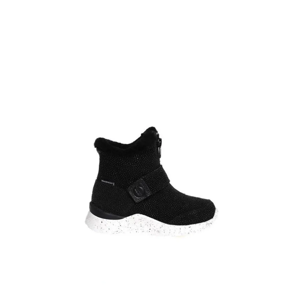 Enfants Fermeture Éclair Imperméable Bottes Noires