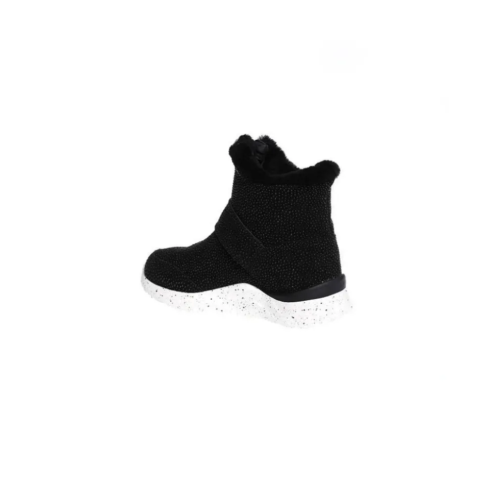 Enfants Fermeture Éclair Imperméable Bottes Noires