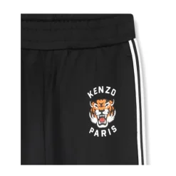 Enfants Pantalon Noir avec Broderie Logo