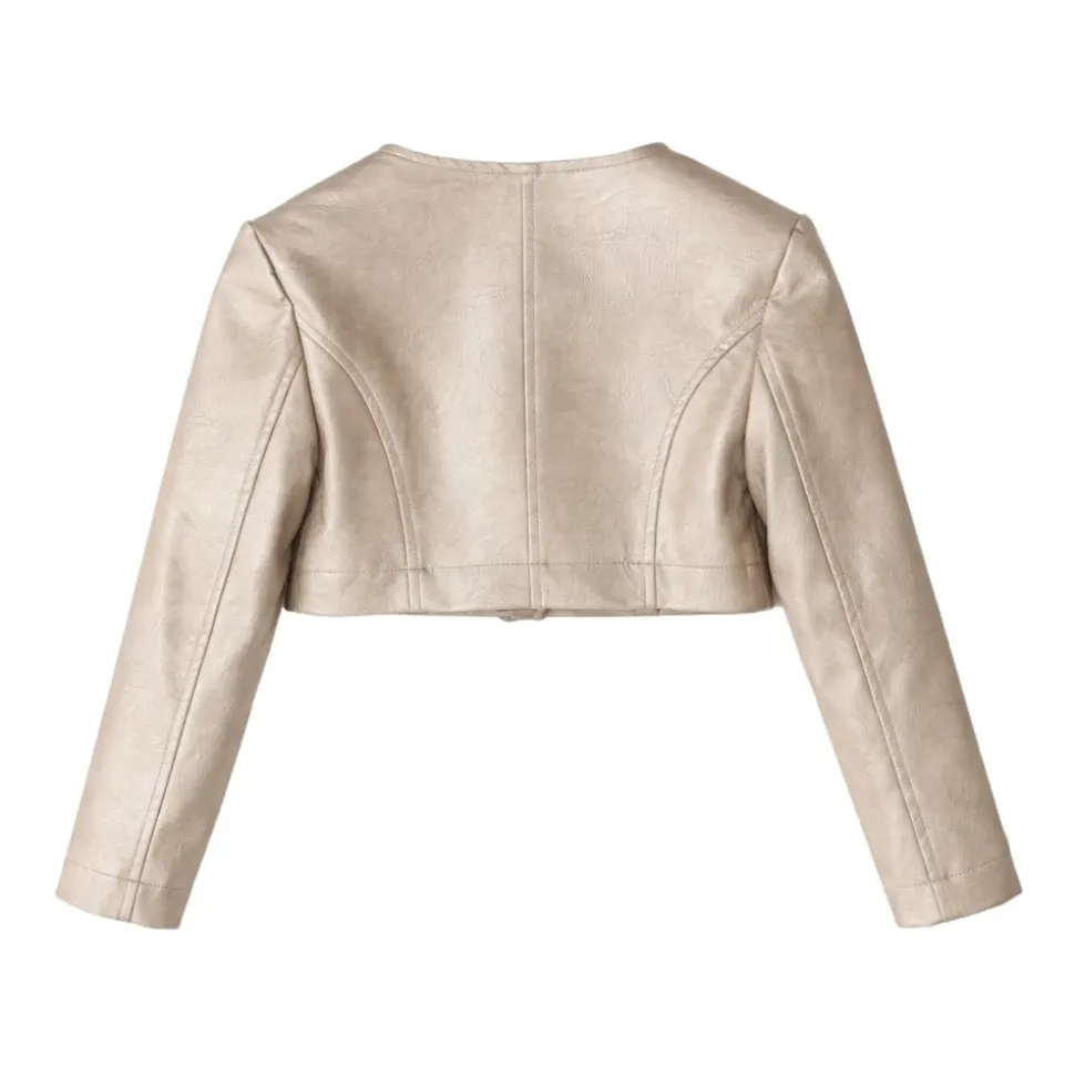 Faux leather jacket