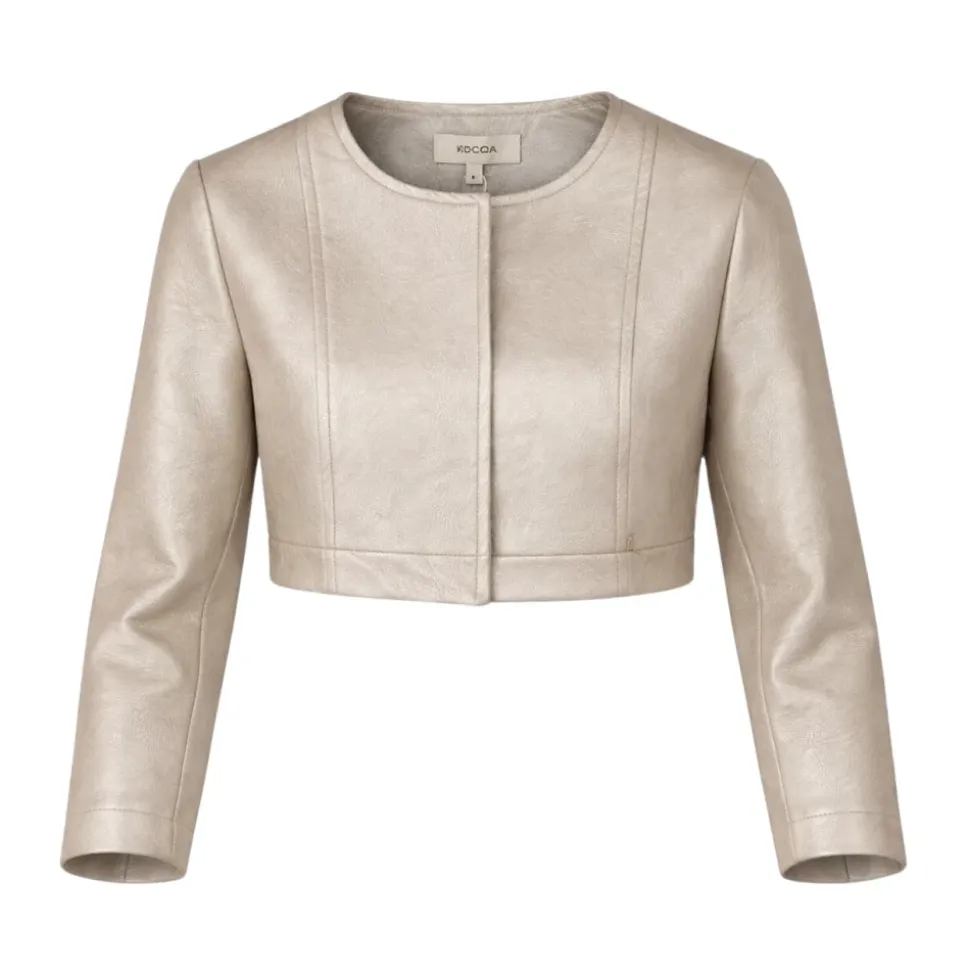 Faux leather jacket