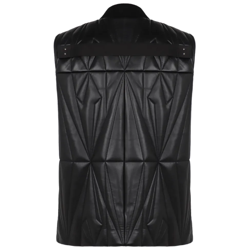 Geocamo Leather Gilet