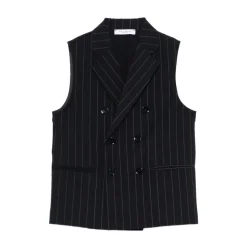 Gilet Croisé à Rayures