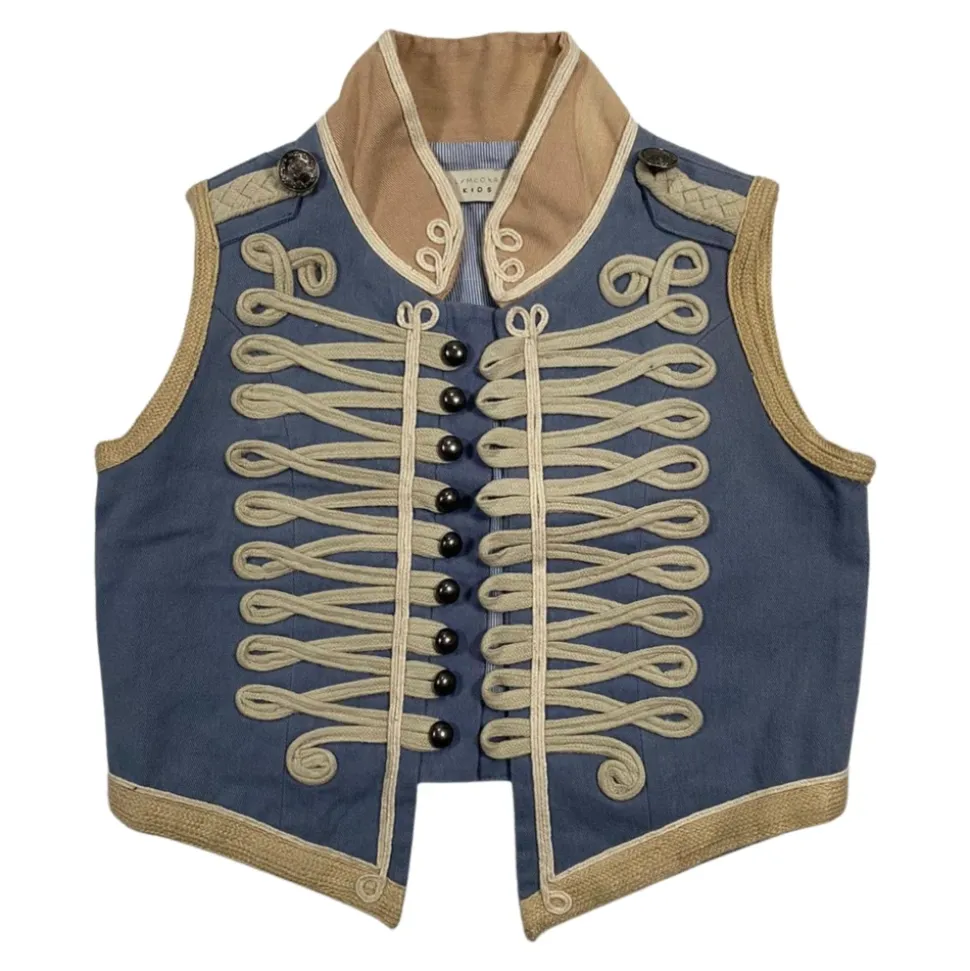 Gilet en denim court