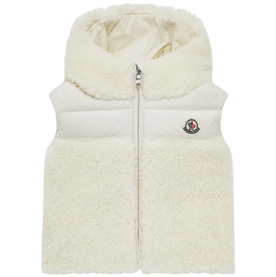 Gilet en Duvet Ivoire pour Bébé Fille