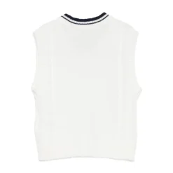 Gilet en maille torsadée
