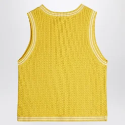 Gilet en maille torsadée