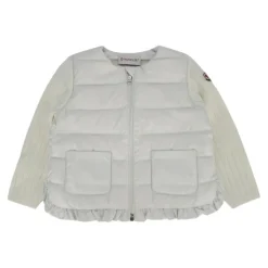 Gilet Zippé Matelassé en Laine et Cachemire