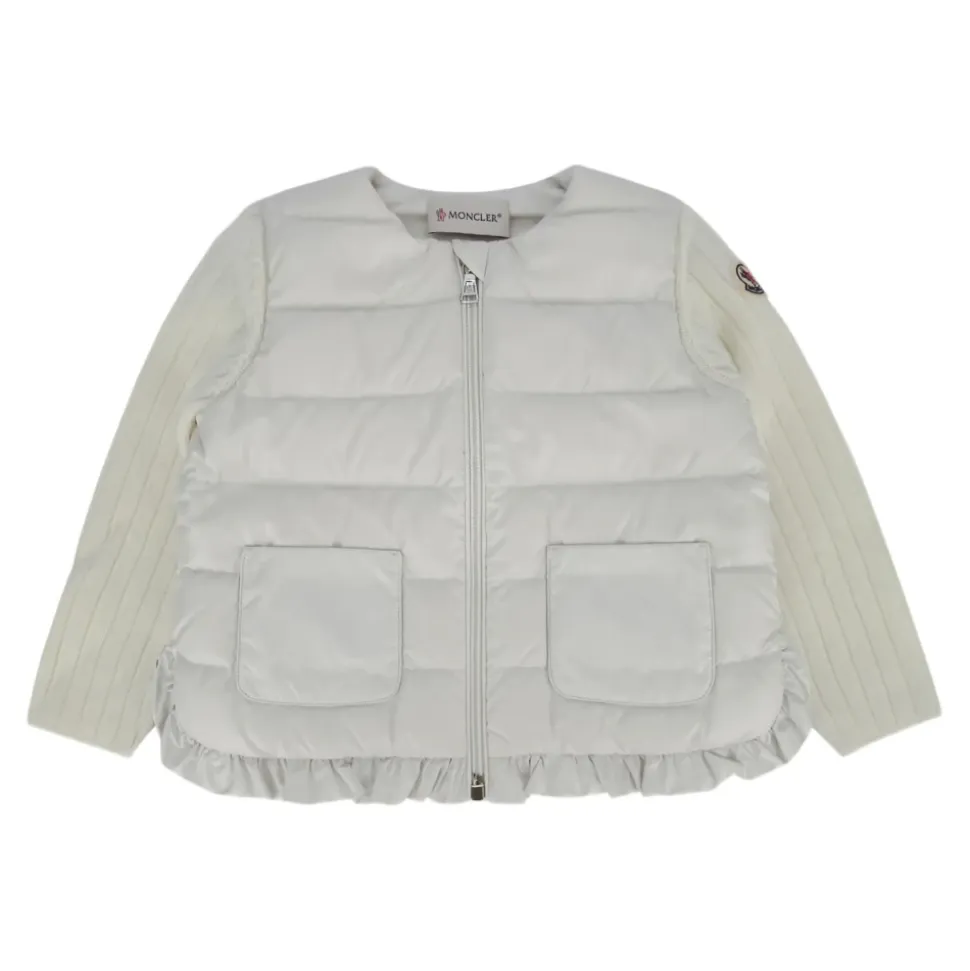 Gilet Zippé Matelassé en Laine et Cachemire