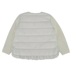 Gilet Zippé Matelassé en Laine et Cachemire