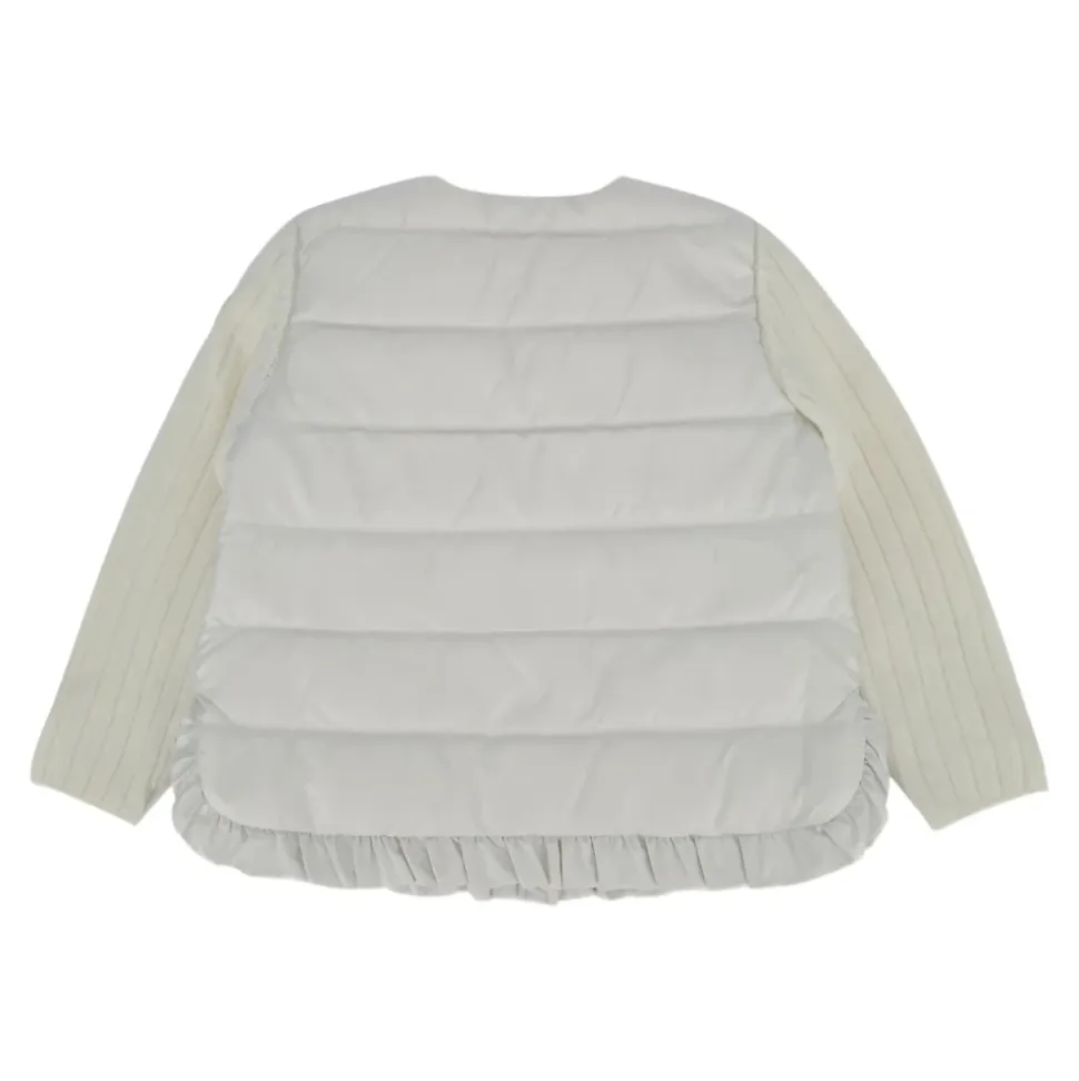 Gilet Zippé Matelassé en Laine et Cachemire