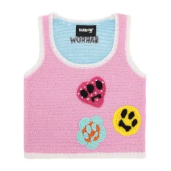 Haut en maille avec appliqués et logo