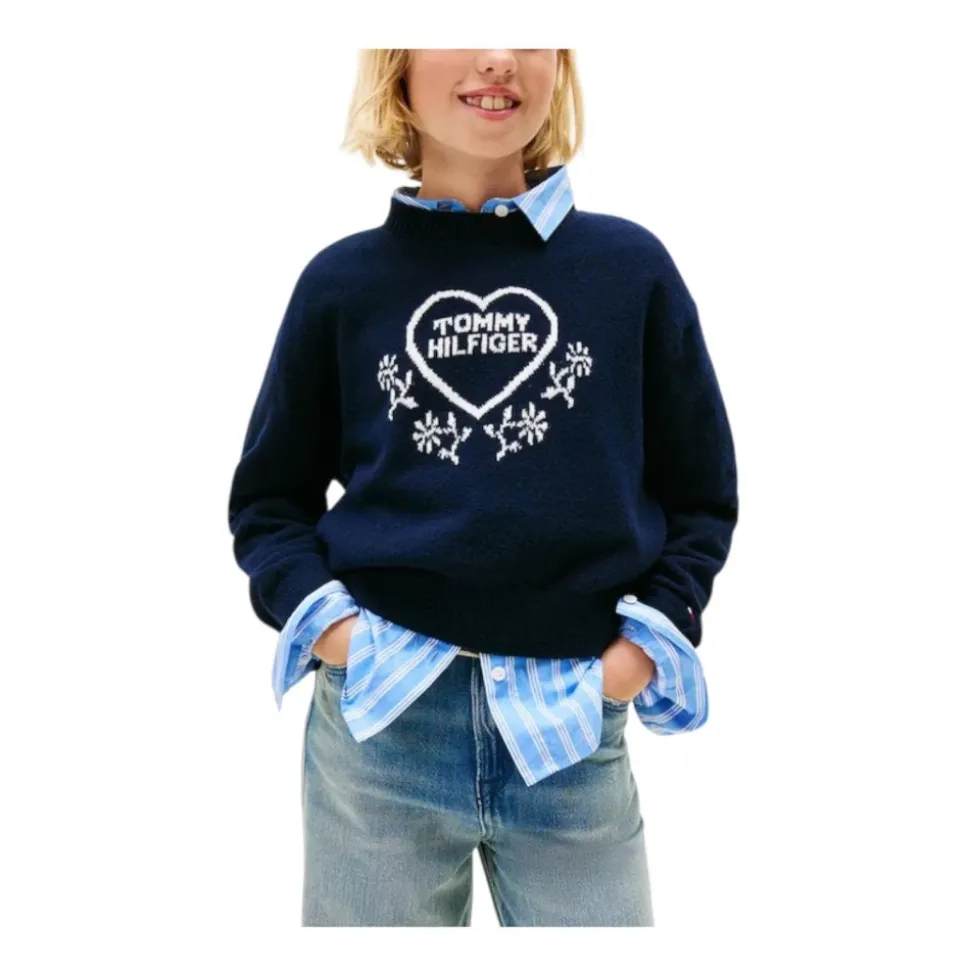 Heart Jacquard Sweater
