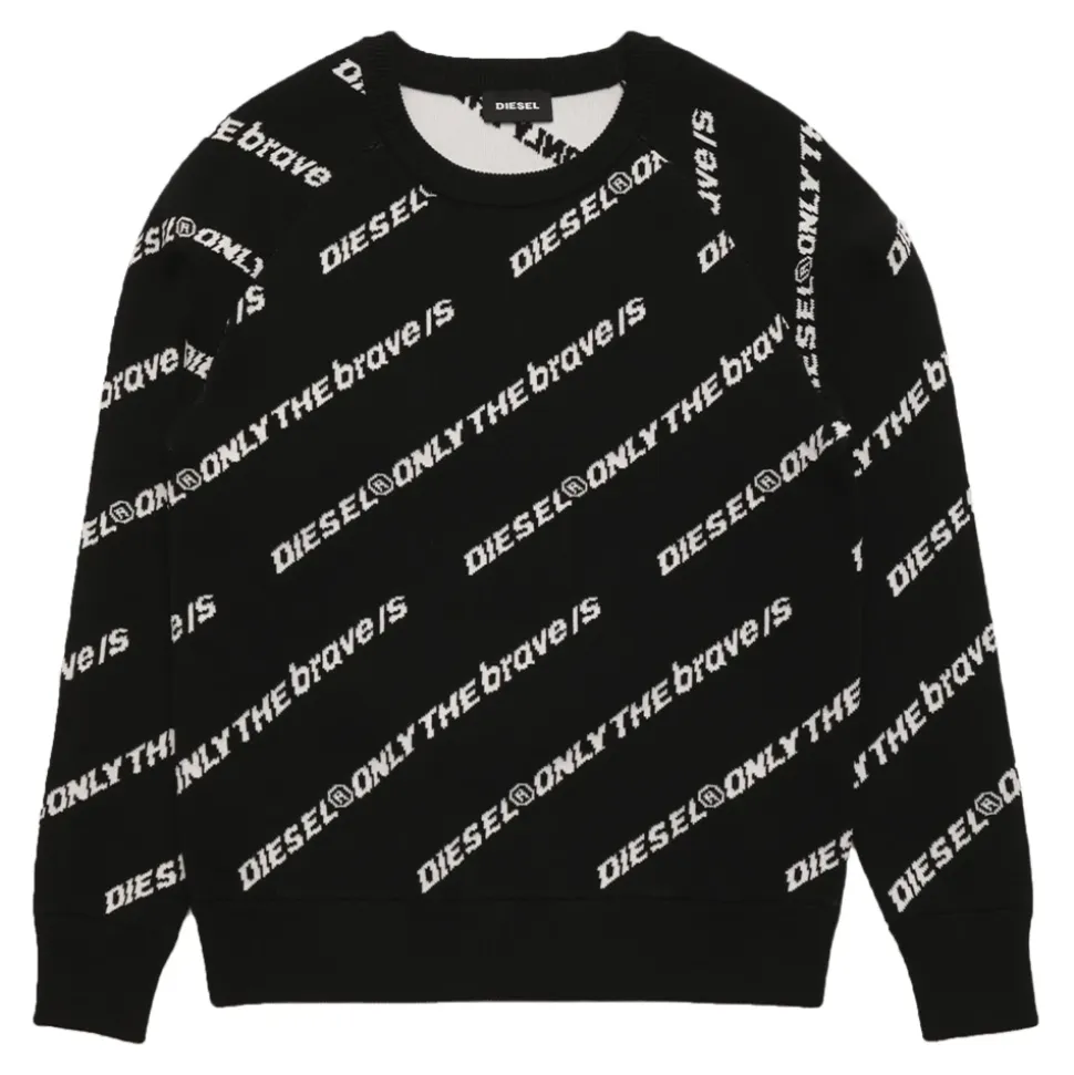 Jacquard Logo Knit