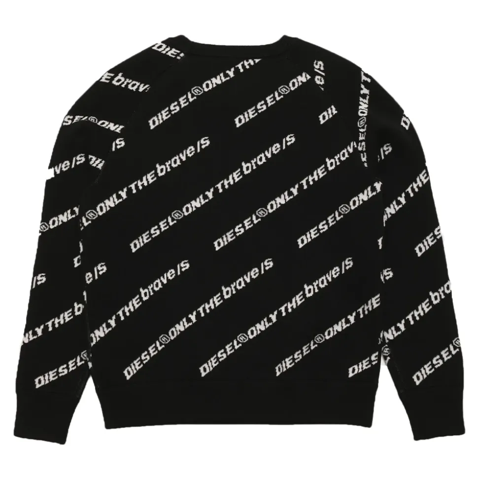 Jacquard Logo Knit