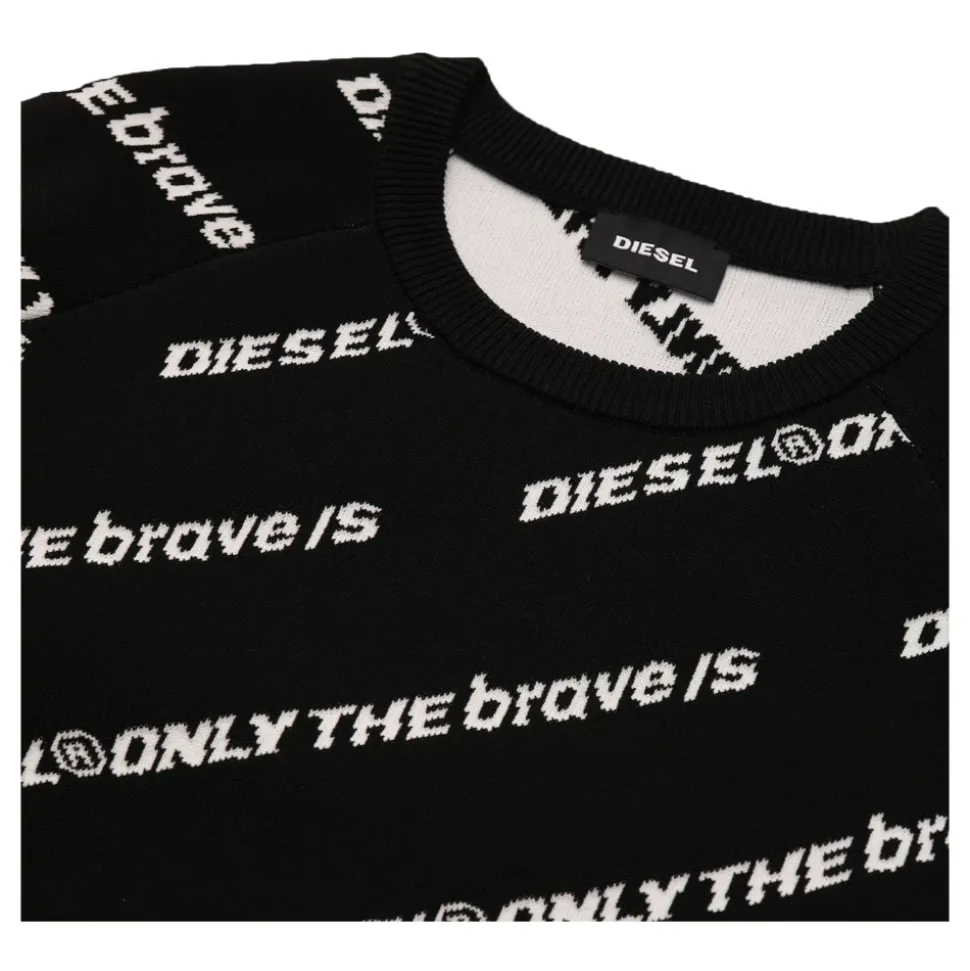 Jacquard Logo Knit