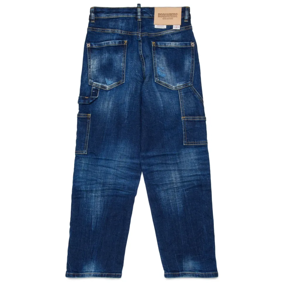 Jean ample taille haute