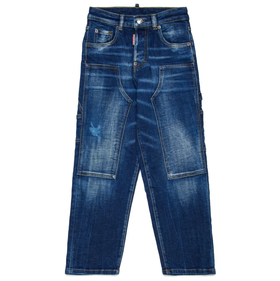 Jean ample taille haute