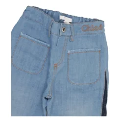 Jean large taille mi-haute