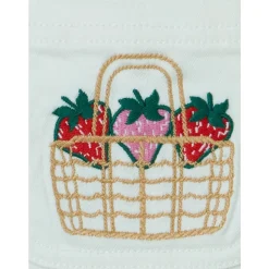Jeans brodés Cerises & Fraises