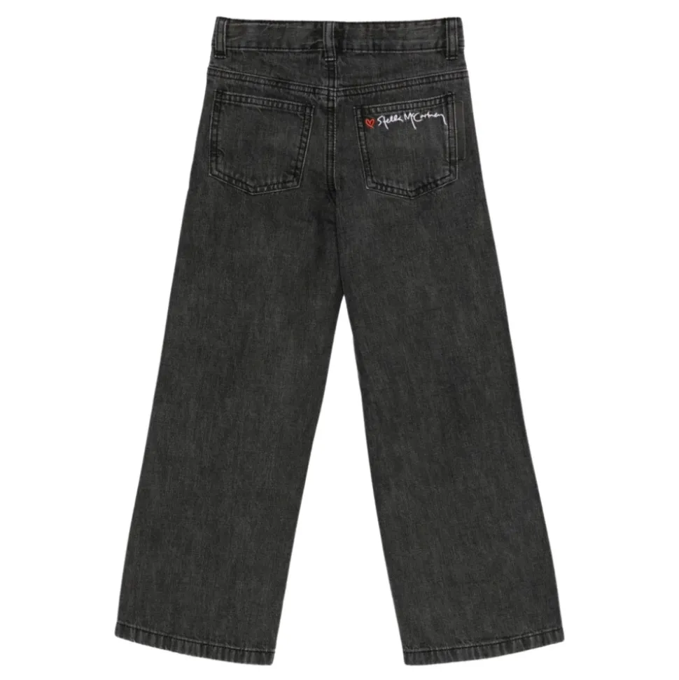Jeans à logo brodé