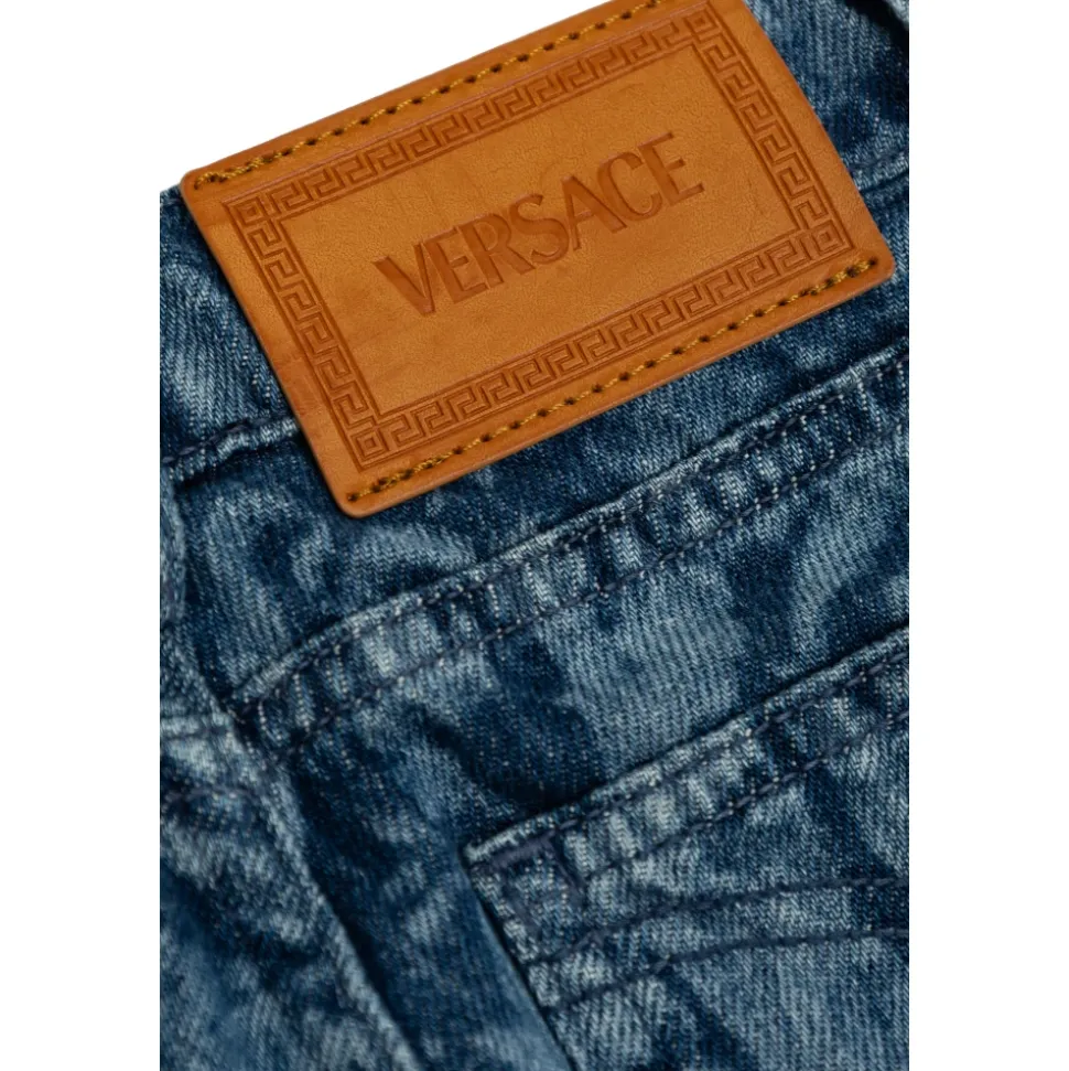 Jeans à motif baroque