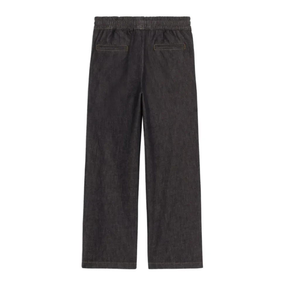 Jean à taille élastique avec logo