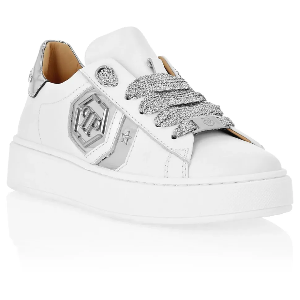 Leather Lo-Top Sneakers Hexagon