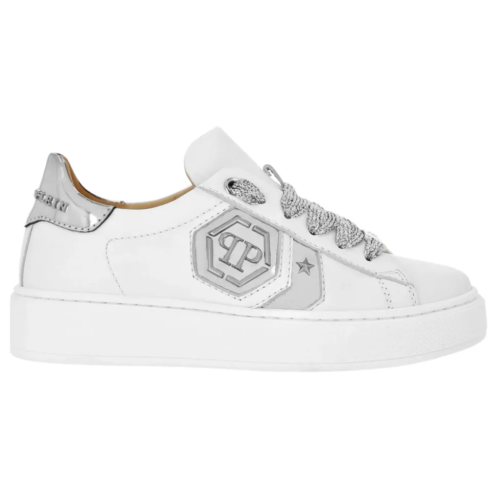 Leather Lo-Top Sneakers Hexagon
