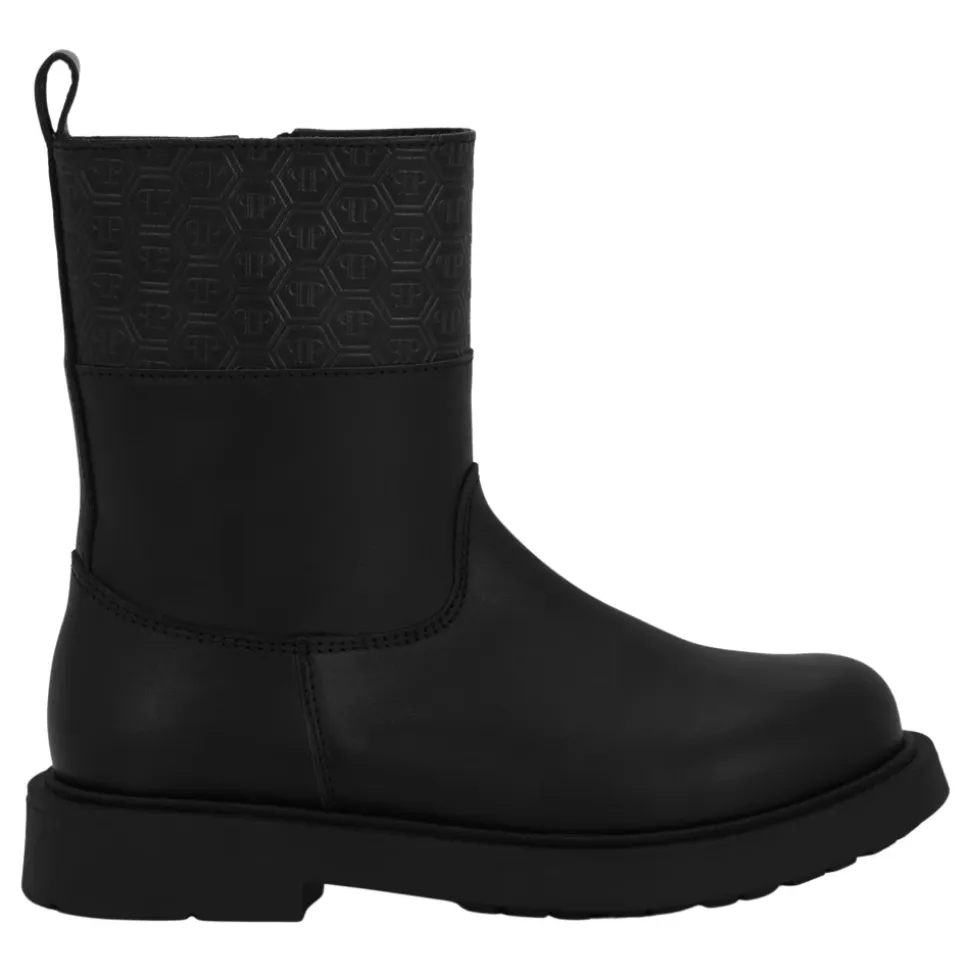 Leather Low Boots Monogram