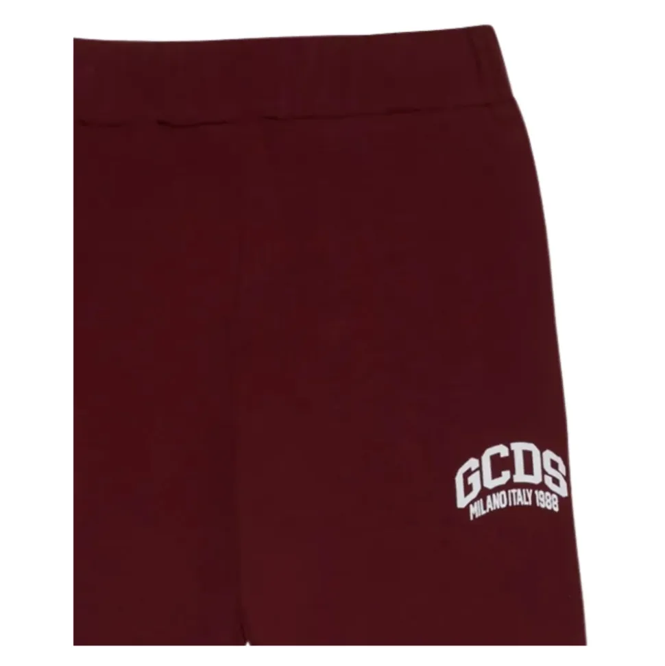 Leggings Enfant Bordeaux avec Logo Blanc