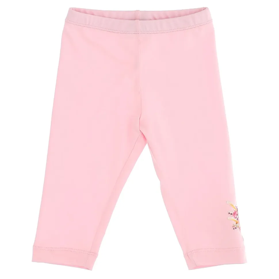 Leggings en jersey de coton avec écusson