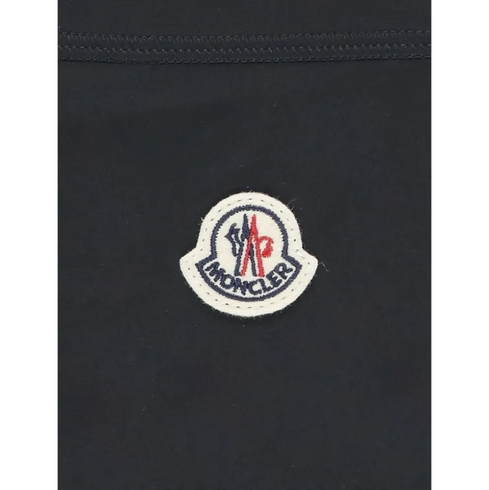 Leggings Fille Bleu Taille Élastique Patch Logo