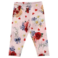 Leggings à imprimé roses