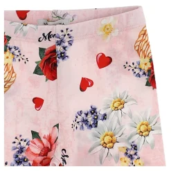 Leggings à imprimé roses