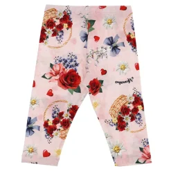 Leggings à imprimé roses