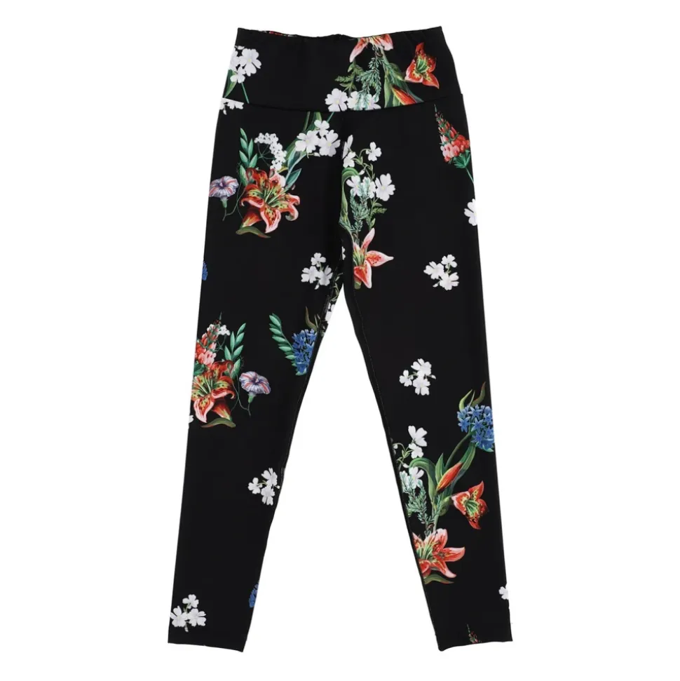 Leggings à Imprimé Tropical