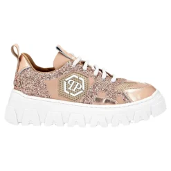 Lo-top Sneakers Mix Materials Hexagon