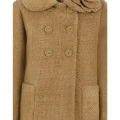 Manteau à Appliqués Floraux