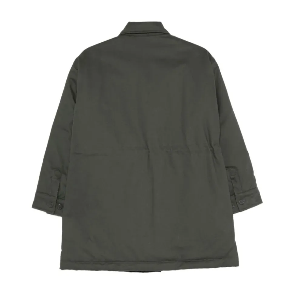 Manteau avec détail de poche et logo brodé