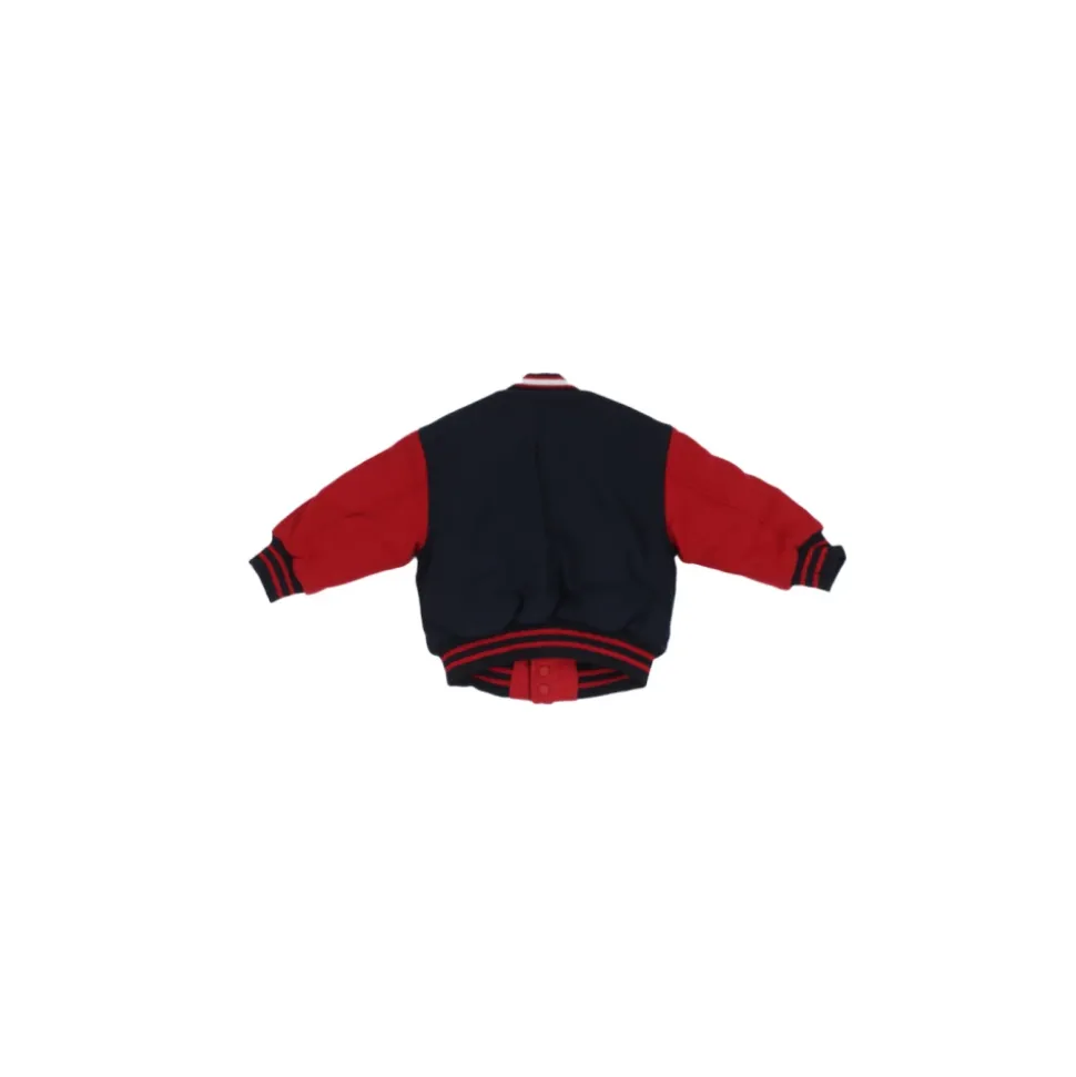 Manteau bleu Junior Logo Front Button