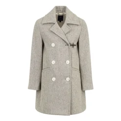Manteau Croisé en Laine