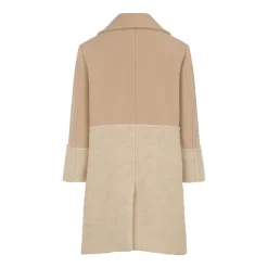 Manteau croisé en laine
