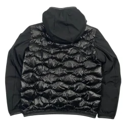 Manteau Enfant Noir Matelassé avec Capuche